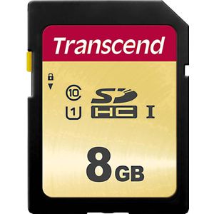 Transcend - TS8GSDC500S - Geheugenkaart - 8GB - SDHC I - C10 - U1