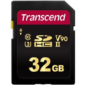 Transcend TS32GSDC700S 32GB | SDHC II, V90, C10, U3 SD geheugenkaart - 285/180 MB/s