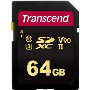 Transcend 64 GB SDXC/SDHC 700S TS64GSDC700S geheugenkaart, leest tot 285 MB en schrijfsnelheid 180 MB
