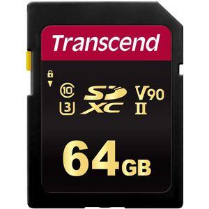 Transcend 64GB SDXC CARD Class 10 UHS-II U3 MLC V90 (R 285MB/s | W 180MB/s)