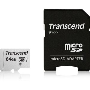 Transcend Premium 300S microSDXC-kaart 64 GB Class 10, UHS-I, UHS-Class 1 Incl. SD-adapter