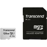 Transcend Ts128Gusd300S-A Microsdxc Geheugenkaart, I, U3, V30, A1, Zilver, 128Gb