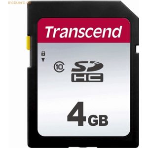 Transcend TS4GSDC300S 4GB | SDHC, C10, geheugenkaart - 20/10 MB/s