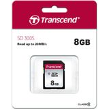 Transcend TS8GSDC300S 8GB | SDHC, C10, geheugenkaart - 20/10 MB/s