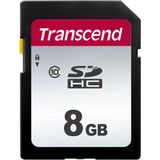 Transcend 300S Flashgeheugenkaart 8 GB Class 10 SDHC