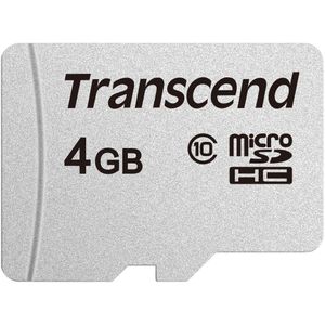 Transcend - 4GB - SDXC/SDHC 300S 4GB microSD-kaart zonder SD-adapter - TS4GUSD300S