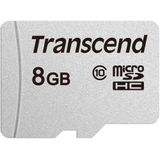 Transcend Highspeed TS8GUSD300S Micro-SDXC/SDHC-geheugenkaart 8 GB voor smartphones enz. en digitale camera's (klasse 10)