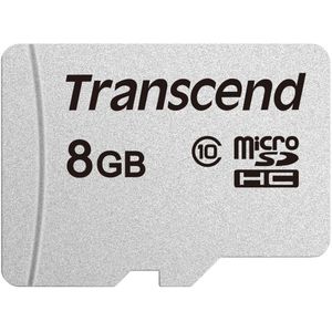 Transcend TS8GUSD300S 8GB | microSDHC, C10 microSD geheugenkaart - 20/10 MB/s