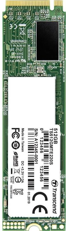Transcend 220S SSD 512 GB Intern M.2 2280 PCIe 3.0 x4 NVMe