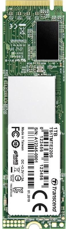 Transcend TS1TMTE220S 1TB | PCIe SSD 220S Gen3 x4-interface