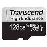 Transcend High Endurance 350V microSDXC-kaart Class 10, UHS-I Incl. SD-adapter