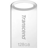 Transcend TS128GJF710S 128GB | JetFlash 710S Zilveren USB Stick USB 3.1 Gen 1 interface
