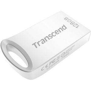 Transcend TS128GJF710S 128GB | JetFlash 710S Zilveren USB Stick USB 3.1 Gen 1 interface