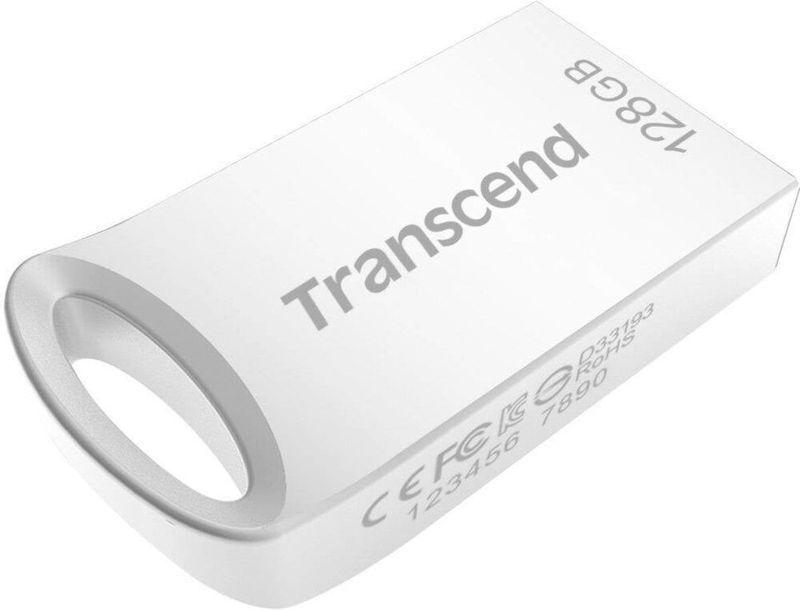 Transcend JetFlash® 710S USB-stick 128 GB Zilver TS128GJF710S USB 3.2 Gen 1 (USB 3.0)