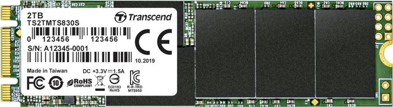 Transcend TS2TMTS830S 2TB | M.2 SSD 830S SATA III 6Gb/s 3D NAND flash