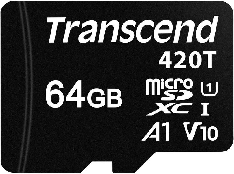 Transcend TS64GUSD420T microSD-kaart Industrial 64 GB Class 10 UHS-I