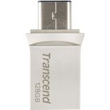 Transcend JetFlash 890 USB-stick 128 GB Zilver USB 3.2 Gen 2 USB-C