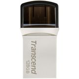 Transcend JetFlash 890 USB-stick 128 GB Zilver USB 3.2 Gen 2 USB-C