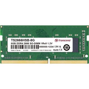 Transcend - DDR4 - 8 GB - SO DIMM 260-PIN - 2666 MHz / PC4-21300 - CL19 - 1.2 V - niet-gebufferd - niet-ECC