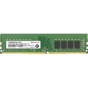Transcend - DDR4 - RAM Geheugen - 16 GB - 2 x 8GB - 2666 MHz - DIMM 288 pin