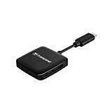 Transcend RDC3 Cardreader - SD - MicroSD - USB-C - Zwart