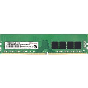 Transcend - JetRAM - RAM - Groen - 1 x 32GB - 2666 MHz - DIMM 288 pin