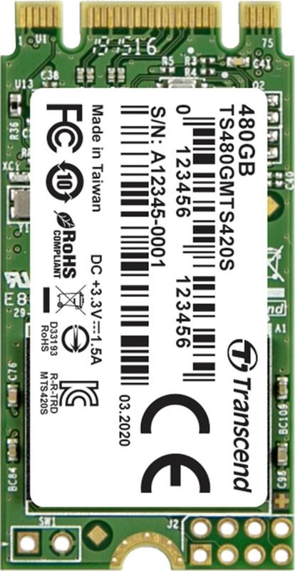 Transcend TS480GMTS420S 480GB | M.2 SSD 420S SATA III 6Gb/s interface