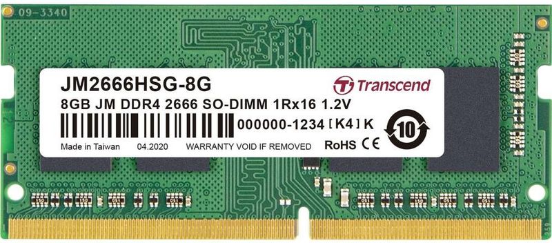Transcend - JetRAM - DDR4 RAM - 8GB - 2666 MHz - SO-DIMM