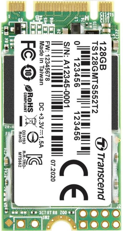 Transcend MTS552T2 128GB SATA M.2 SSD - 6 Gb/s