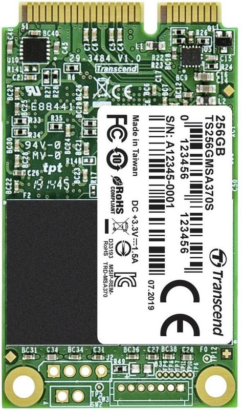 Transcend - TS256GMSA370S - mSATA SSD - 256 GB - SATA III 6 Gb/s