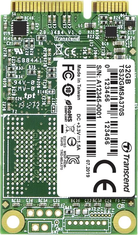 Transcend 32GB SATA III 6Gb/s MSA370S mSATA SSD 370S SSD TS32GMSA370S