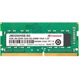 Transcend JM3200HSB-8G JetRAM Memory, 8GB, SO-DIMM, DDR4, 3200 Mhz, 1Rx8, 1Gx8, CL22 1.2V