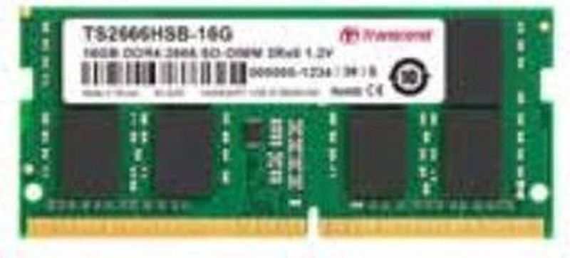 Transcend JM3200HSB-8G JetRAM Memory, 8GB, SO-DIMM, DDR4, 3200 Mhz, 1Rx8, 1Gx8, CL22 1.2V