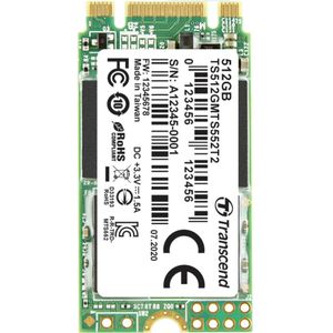 Transcend - MTS552T2 - Interne M.2 PCIe NVMe SSD - 512 GB - 2242