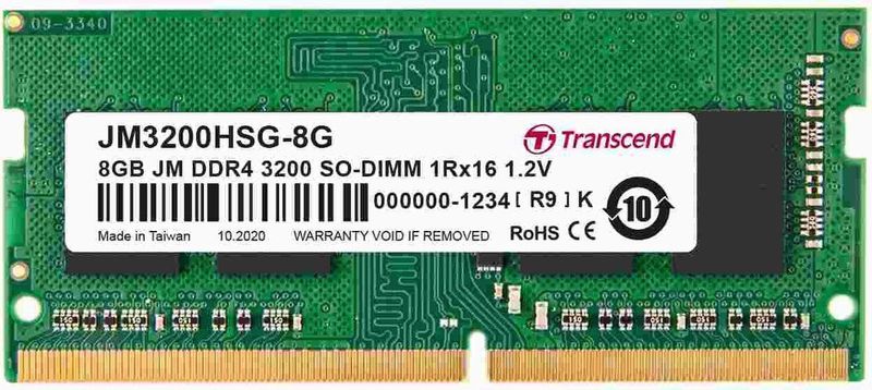 Transcend - DDR4 Geheugenmodule - 8GB - 3200MHz - SO-DIMM