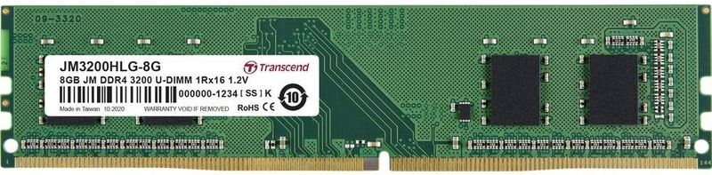 Transcend - JetRam JM3200HLG - Werkgeheugen - 8GB - DDR4 3200MHz - Cranberry