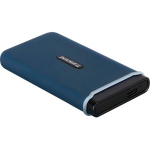 Transcend ESD370C 500 GB Externe SSD harde schijf USB-C, USB-A Marine-blauw TS500GESD370C