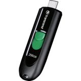 Transcend JetFlash 790C USB-stick 256 GB Zwart TS256GJF790C USB-C USB 3.2 (Gen 1)
