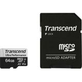 Transcend - SD microSD-kaart - 64 GB - Zwart - U3 - UHS-I