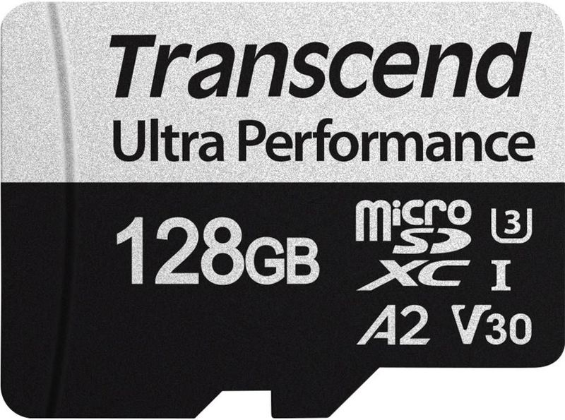 Transcend microSDXC 340S microSDHC-kaart 128 GB Class 10, Class 3 UHS-I