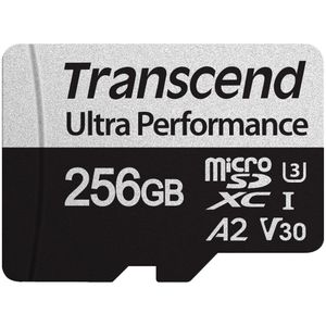 Transcend - 340S - Geheugenkaart - 256GB - MicroSDXC - A2 Snelheidsklasse