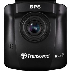 Transcend DrivePro 250 Dashcam met GPS Kijkhoek horizontaal (max.): 140 ° 12 V, 24 V WiFi, Accu