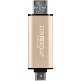 Transcend JetFlash 930C - USB-stick - 256 GB - Goud