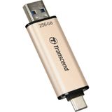 Transcend JetFlash 930C - USB-stick - 256 GB - Goud