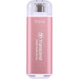 Transcend - ESD300P - Draagbare SSD - Roze - 512GB - USB Type-C