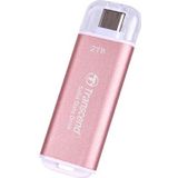 Transcend ESD300P Externe SSD 2 TB - Roze