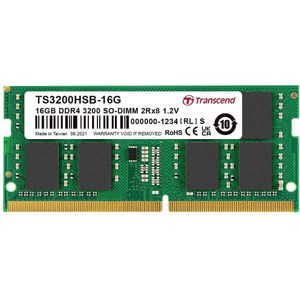 Transcend TS3200HSB-16G Geheugenmodule GB DDR4 (1 x 16GB, 3200 MHz, DDR4 RAM, SO-DIMM), RAM