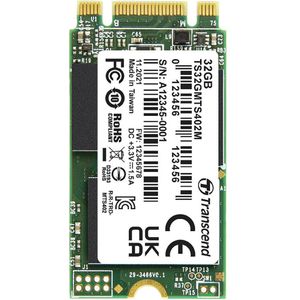 Transcend MTS402M 32 GB NVMe/PCIe M.2 SSD 2242 harde schijf SATA III Industrial TS32GMTS402M