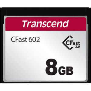 Transcend 8GB CFAST KAART SATA3 MLC WD-15 (CFast 2.0, 8 GB), Geheugenkaart, Zwart