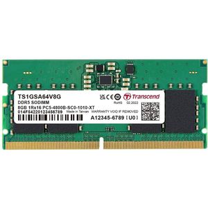 Transcend - TS1GSA64V8G - SO-DIMM - Groen - 8GB - DDR5 RAM - 4800 MHz